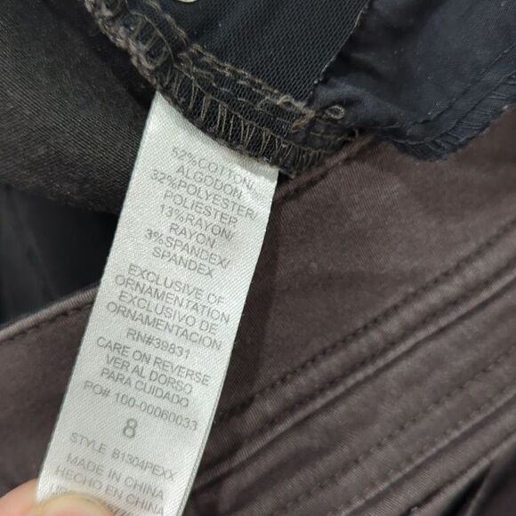 Democracy "AB"technology Jeans Womens 8 Brown Skinny Leg Midrise - Picture 5 of 8